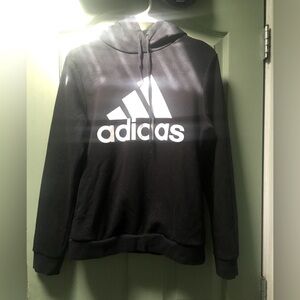 *SOLD*FREE WITH PURCHASE* Black/white Adidas hoodie Size S/M